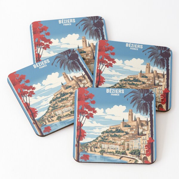 Item preview, Beziers France Vintage Travel Tourism  designed and sold by TravelersGems.