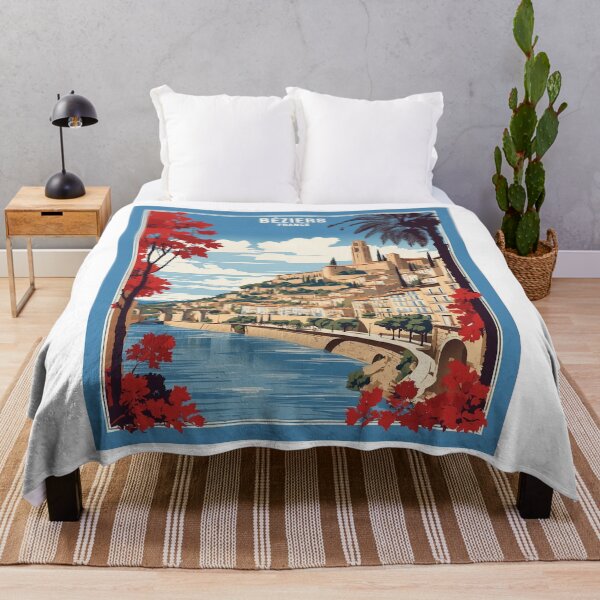 Item preview, Beziers France Vintage Travel Tourism  designed and sold by TravelersGems.