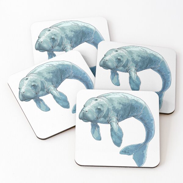 Item preview, Gentle Giant of the Sea: Manatee Illustration designed and sold by NatureSyllabus.