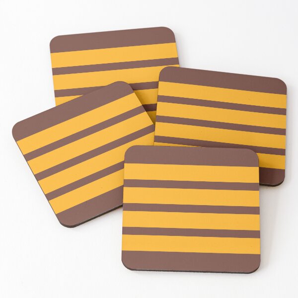 Item preview, Retro vintage color stripes- yellow on brown designed and sold by TalBright.