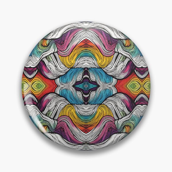 Item preview, Rainbow Waves Pattern designed and sold by letsgetinspired.