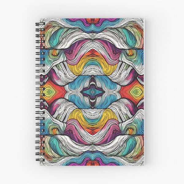 Item preview, Rainbow Waves Pattern designed and sold by letsgetinspired.