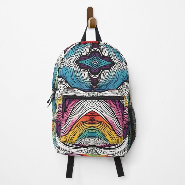 Item preview, Rainbow Waves Pattern designed and sold by letsgetinspired.