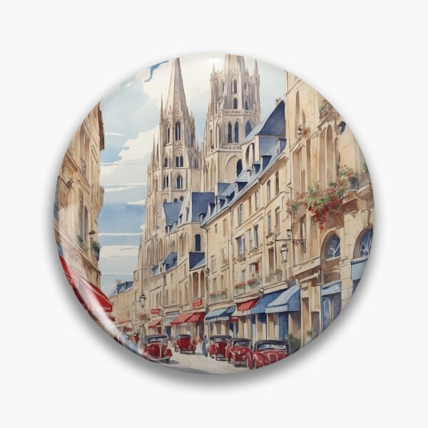 Item preview, Caen France Vintage Travel Tourism  designed and sold by TravelersGems.