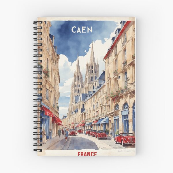 Item preview, Caen France Vintage Travel Tourism  designed and sold by TravelersGems.