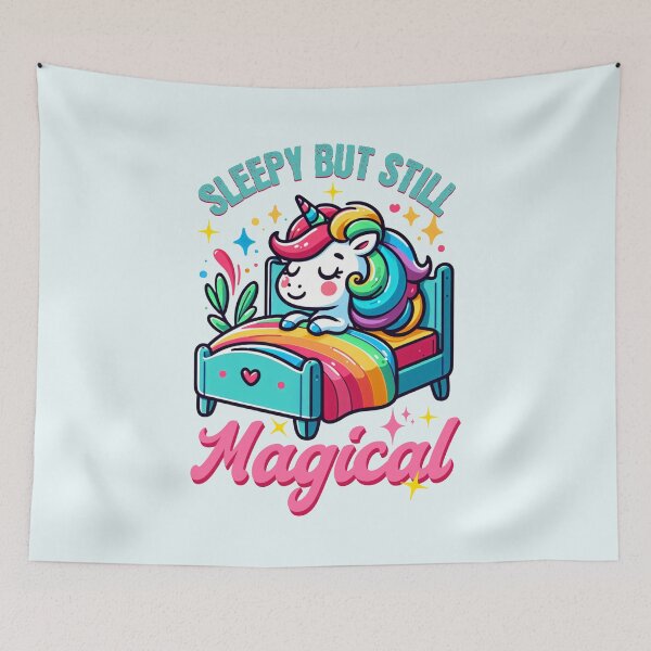 Item preview, Sleepy But Still Magical - Cute Unicorn Gift designed and sold by InkyGenies.