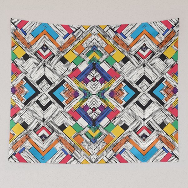 Item preview, Rainbow Mosaic Pattern designed and sold by letsgetinspired.