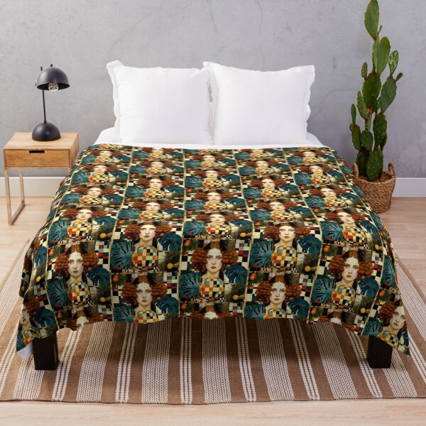 Item preview, Woman with a ball on the background of a checkerboard pattern. designed and sold by Natalia-Vlad.