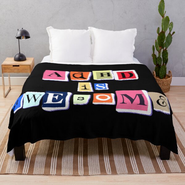 Item preview, ADHD is Awesome: A Funny Quote Celebrating Aspie Neurodiversity and Ending Stigma for ADHD Awareness Month designed and sold by artworkathome.