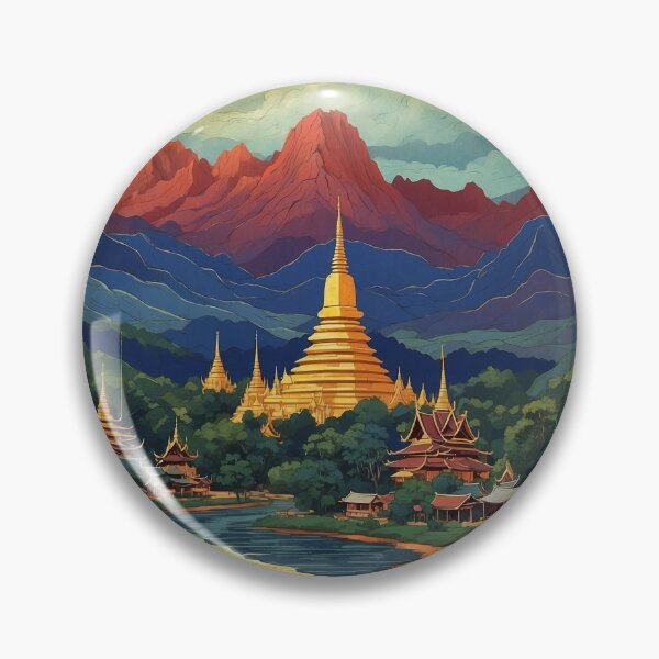 Item preview, Mae Hong Son Thailand Vintage Tourism  designed and sold by TravelersGems.