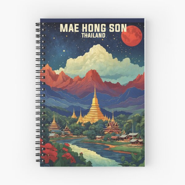 Item preview, Mae Hong Son Thailand Vintage Tourism  designed and sold by TravelersGems.