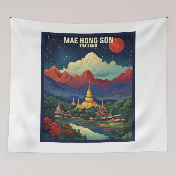 Item preview, Mae Hong Son Thailand Vintage Tourism  designed and sold by TravelersGems.