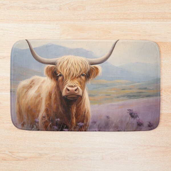 Item preview, Scottish Highland Cow in Heather designed and sold by CampfireCove.