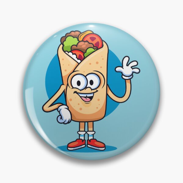 Item preview, Burrito cartoon sticker designed and sold by tqueen.