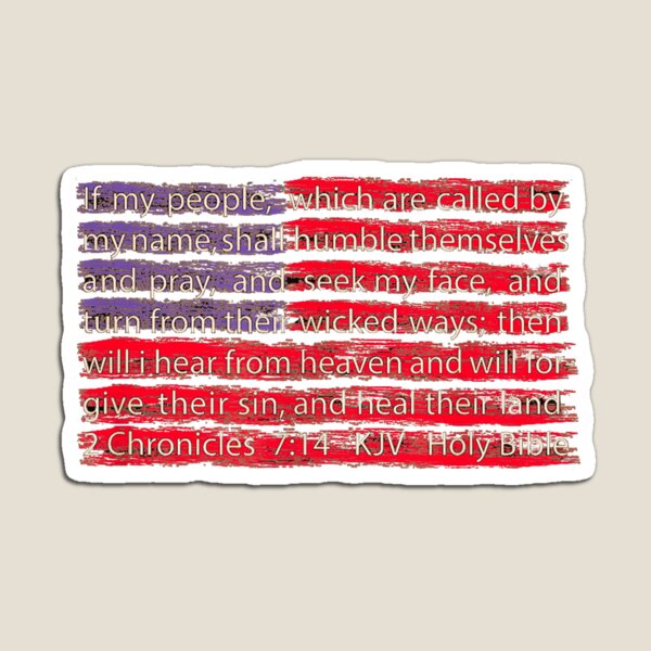 Item preview, Bandera Americana Escritura Cristiana 2 Crónicas 714 designed and sold by GuillermoWMoody.