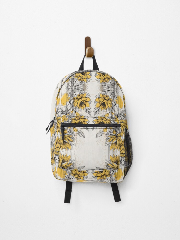 Thumbnail 1 of 3, Backpack, Boho Flower Pattern designed and sold by letsgetinspired.