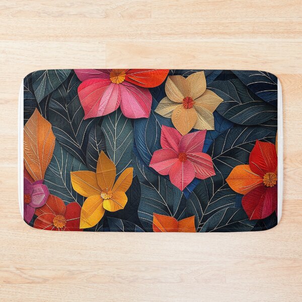 Item preview, Sarbitrarium Leaves and Colorful Flowers designed and sold by 33wolvesdesigns.