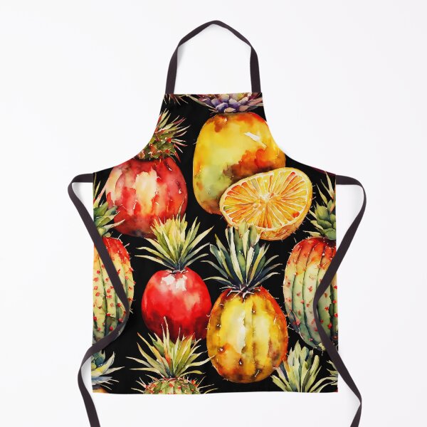 Item preview, watercolor of repeating patterns of fruit designed and sold by soulfulpalette.