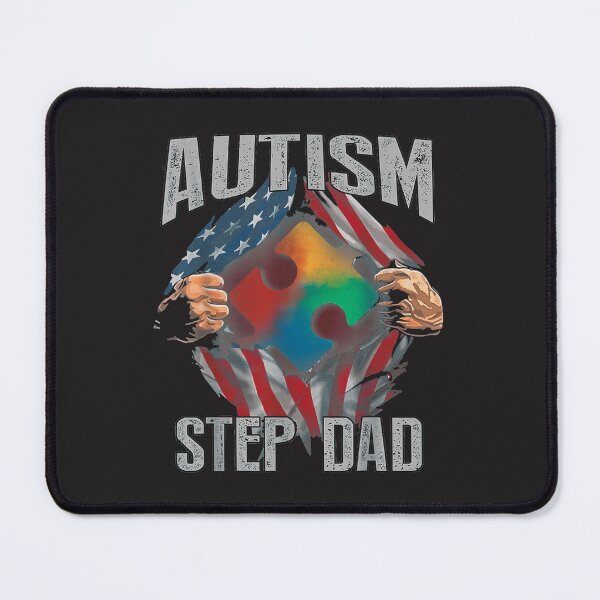 Item preview, Autism Step Dad American Flag Autism Awareness designed and sold by GuillermoWMoody.