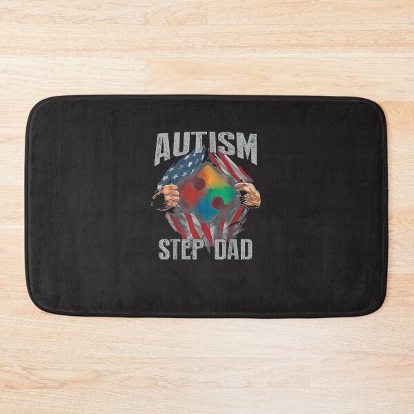 Item preview, Autism Step Dad American Flag Autism Awareness designed and sold by GuillermoWMoody.