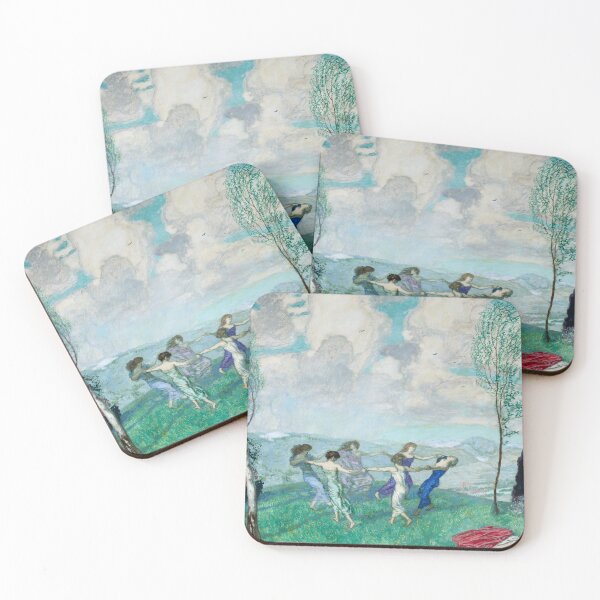 Item preview, Circle Dancing Painting 1910 Franz Von Stuck designed and sold by Onodera.
