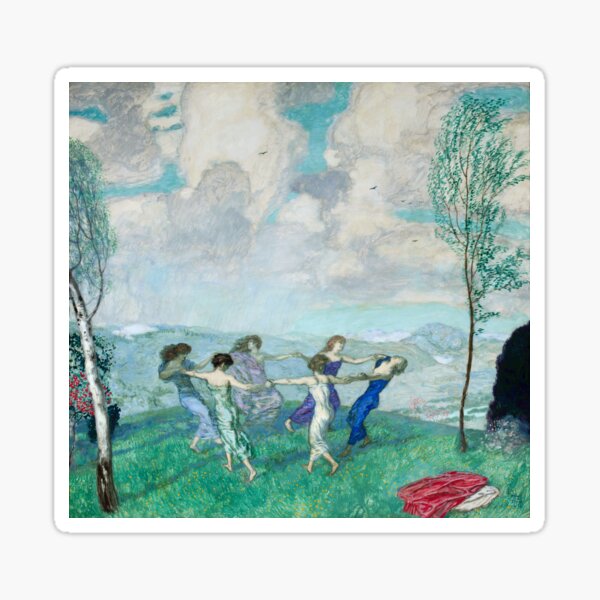 Item preview, Circle Dancing Painting 1910 Franz Von Stuck designed and sold by Onodera.