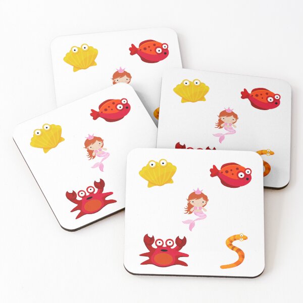 Item preview, Sea animal and mermaid stickers designed and sold by lmartes.