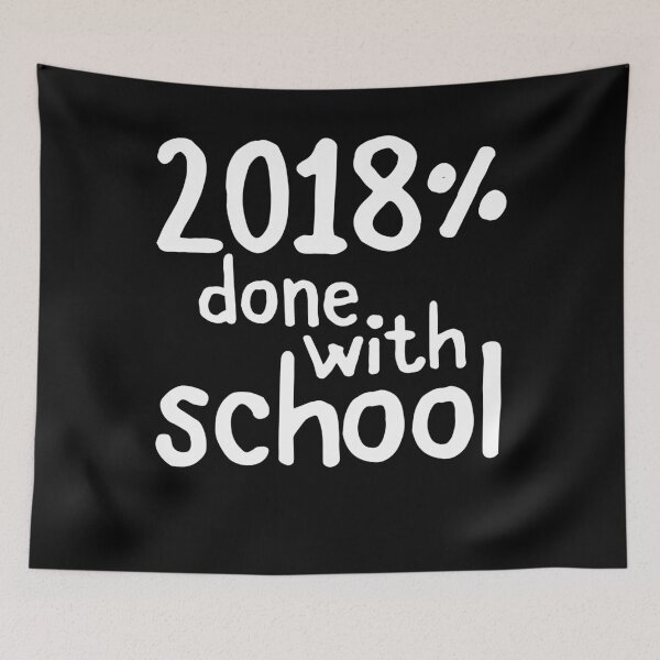 Item preview, Senior 2018 Shirt, 2018% Done With School Year Summer designed and sold by 14thFloor.