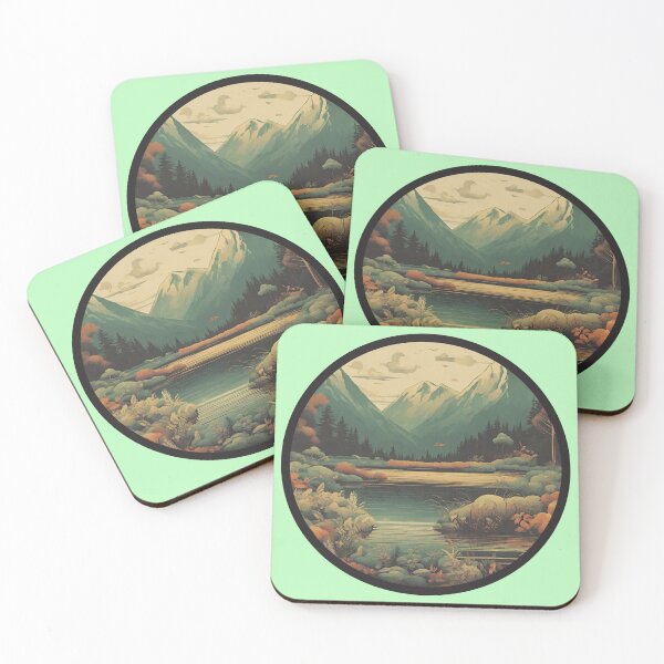 Item preview, Lakeside Serenity Amidst the Peaks designed and sold by WiboActual.