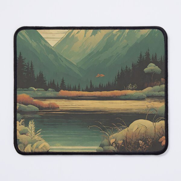 Item preview, Lakeside Serenity Amidst the Peaks designed and sold by WiboActual.