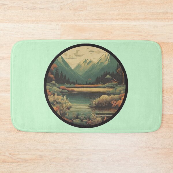 Item preview, Lakeside Serenity Amidst the Peaks designed and sold by WiboActual.
