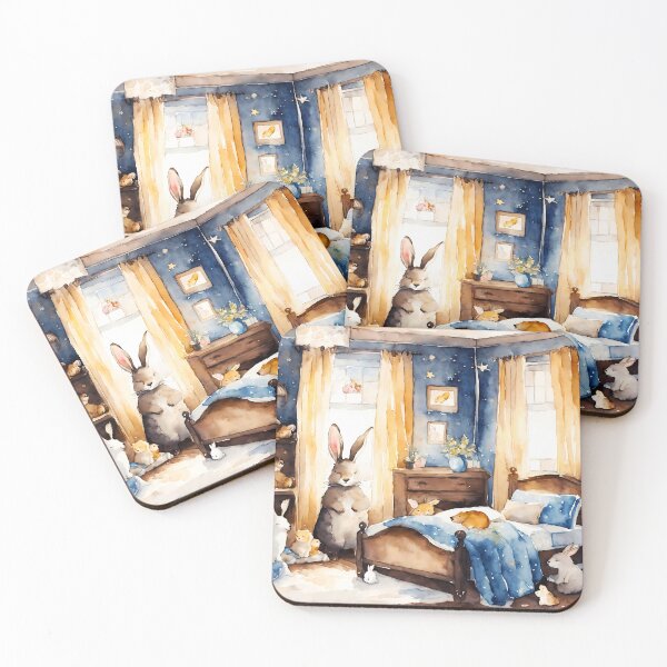 Item preview, cute critters nursery room art designed and sold by soulfulpalette.