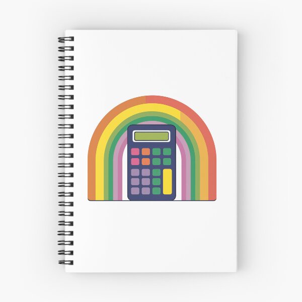 Item preview, Calculator with rainbow colors symbolizing LGBTQ pride designed and sold by FWLKIT.