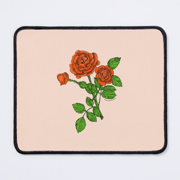 Item preview, Orange Rosette Rose Bloom Double 16-25 Petals In 3+ Rows designed and sold by Rachael Taylor.