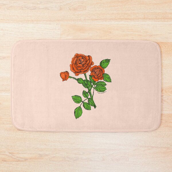 Item preview, Orange Rosette Rose Bloom Double 16-25 Petals In 3+ Rows designed and sold by Rachael Taylor.