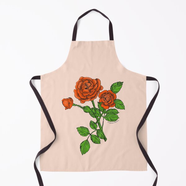 Item preview, Orange Rosette Rose Bloom Double 16-25 Petals In 3+ Rows designed and sold by Rachael Taylor.