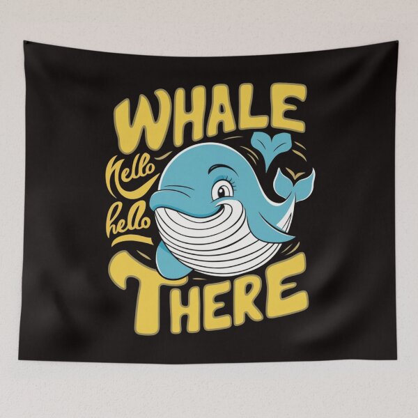 Item preview, Whale Hello There designed and sold by HOMEDESIGNPRINT.