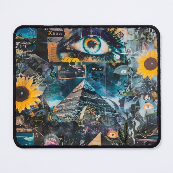 Item preview, Mystic Eye Pyramid Collage Art: Unveiling Esoteric Secrets designed and sold by Mystikos Art.