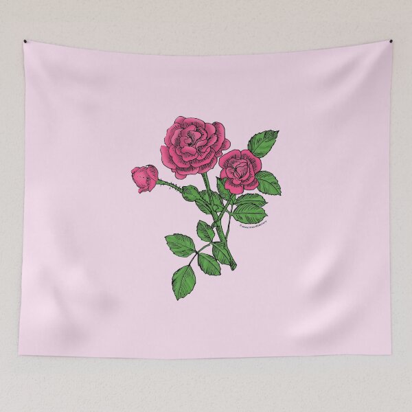 Item preview, Mid Pink Rosette Rose Bloom Double 16-25 Petals In 3+ Rows designed and sold by Rachael Taylor.