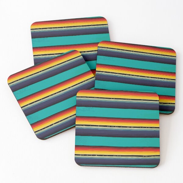 Item preview, Manta de sarape mexicano turquesa poncho tela arte popular designed and sold by T-Mex.