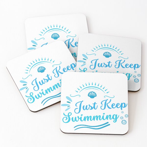 Item preview, Just keep Swimming Swimmer Quote Summer Beach designed and sold by TeeVibesshop.