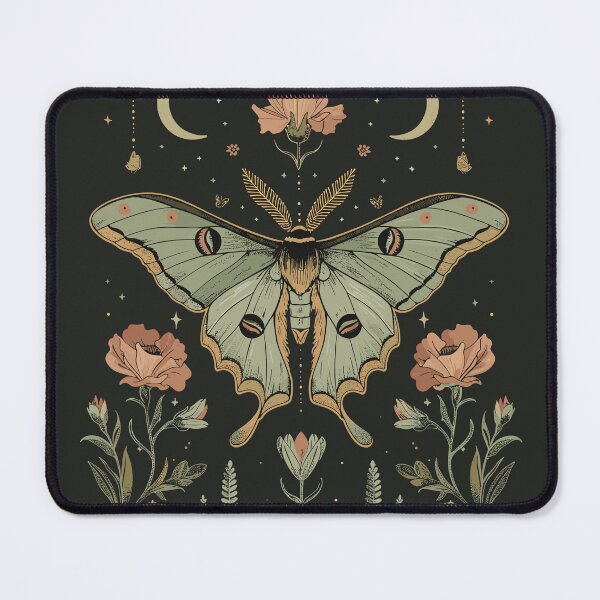 Item preview, Botanical Witchy Luna Moth Witchcraft Academia Moon Phases designed and sold by MediTees.