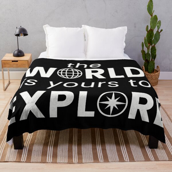 Item preview, the WORLD is yours to EXPLORE - Solo Traveler designed and sold by FieldScent.