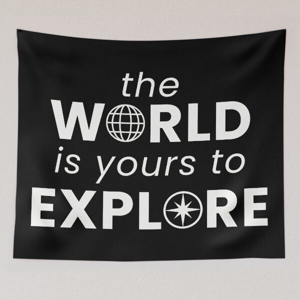 Item preview, the WORLD is yours to EXPLORE - Solo Traveler designed and sold by FieldScent.