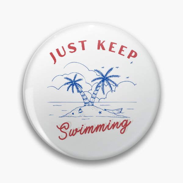 Item preview,  Just keep Swimming Swimmer Quote Summer Beach designed and sold by TeeVibesshop.