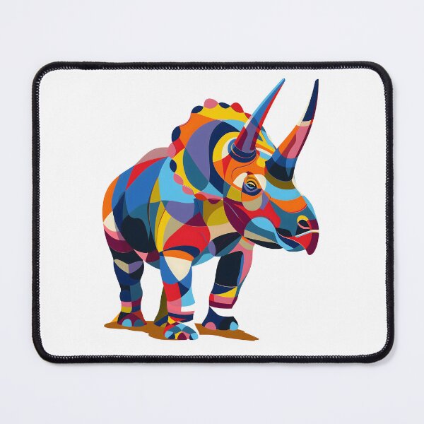 Artikelvorschau, Lebendiges abstraktes Triceratops-Kunstwerk entworfen und verkauft von duanduan-art.