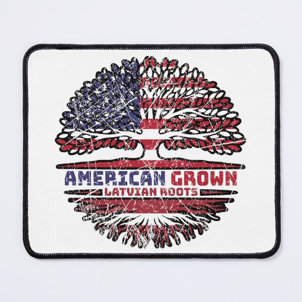 Item preview, Latvia Latvian US American USA United States Tree Roots Flag designed and sold by FlagX.