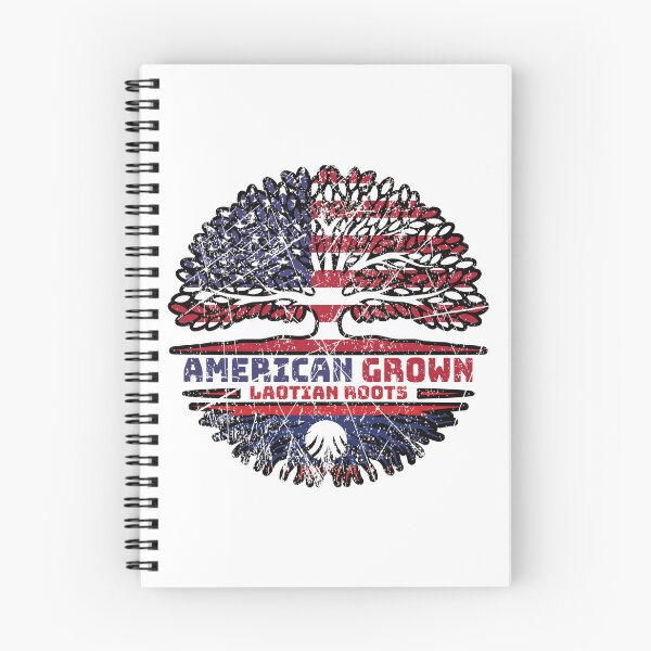 Item preview, Laos Laotian US American USA United States Tree Roots Flag designed and sold by FlagX.