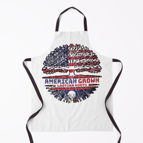 Item preview, Laos Laotian US American USA United States Tree Roots Flag designed and sold by FlagX.