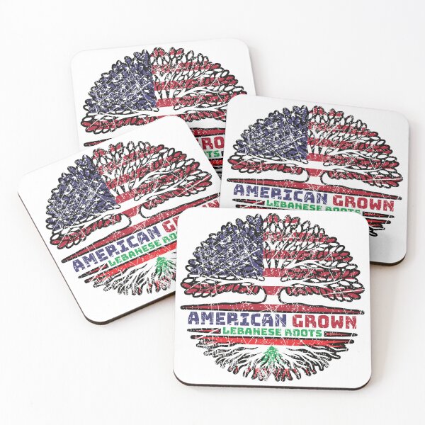 Item preview, Lebanon Lebanese US American USA United States Tree Roots Flag designed and sold by FlagX.